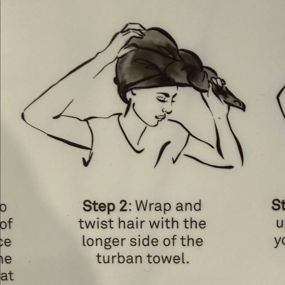 Bliss Microfiber Hair Turban Duo in Cream - Picture 5 of 9